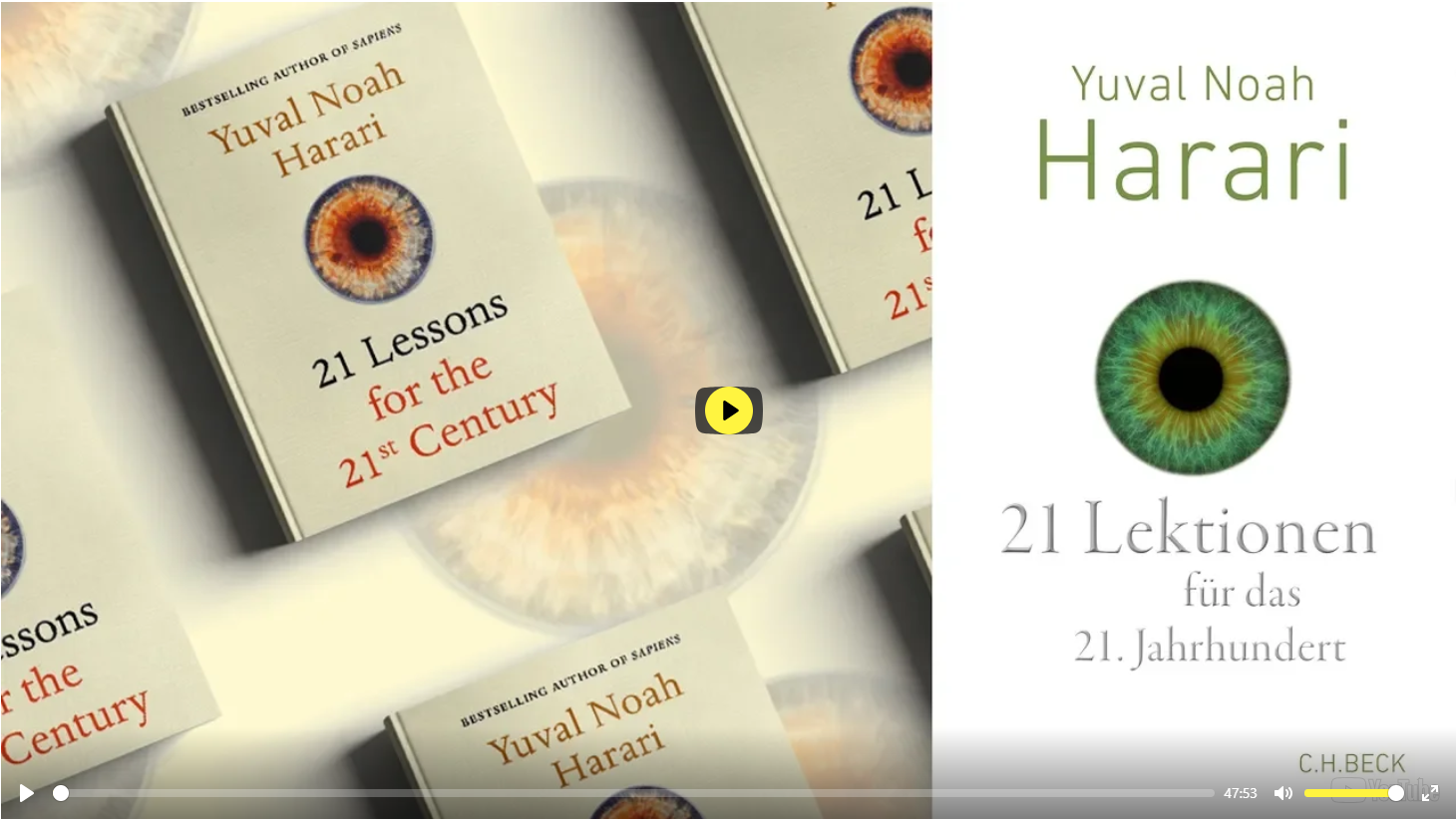 <p>Yuval Noah Harari im <span>45-minütigen Exklusivinterview mit dem </span><span>ARD-Studio in Tel Aviv.</span></p>