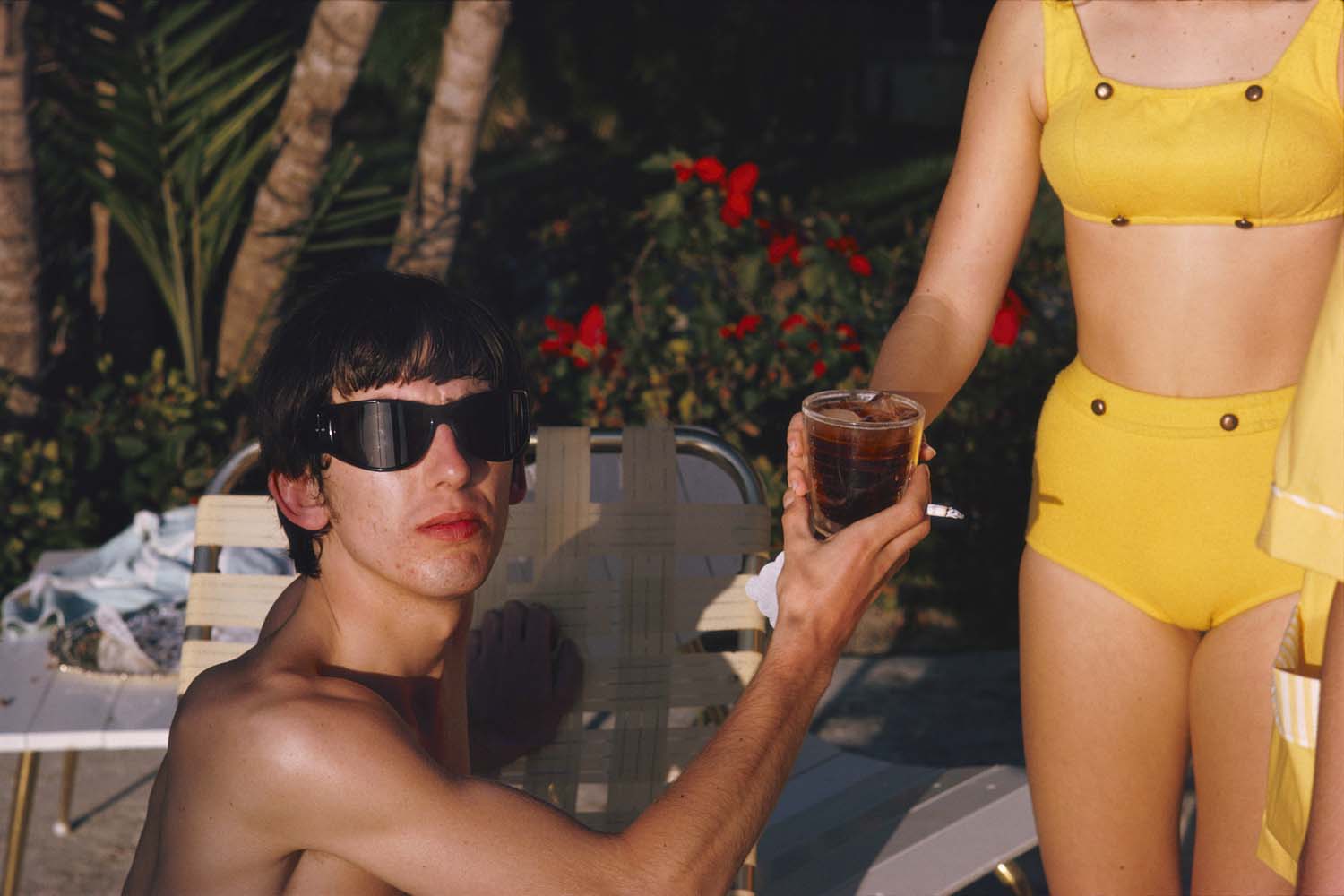 George looking young, handsome and relaxed. Living the life. Miami Beach, 1964. <span>© 1963-1964 Paul McCartney</span>