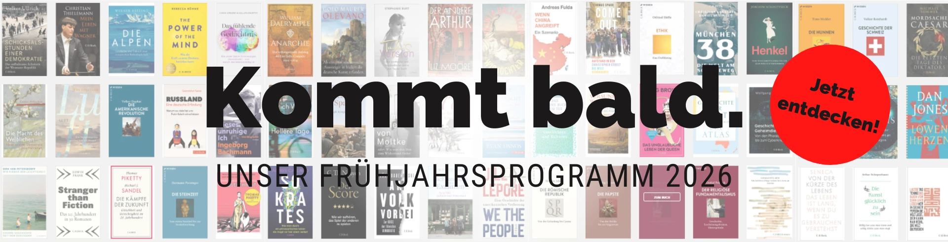 Werbung für das Frühjahrsprogramm 2026
