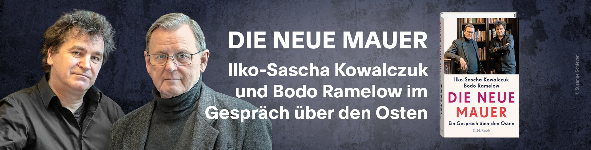 Werbebanner für das Buch "Die neue Mauer" von Ilko-Sascha Kowalczuk und Bodo Ramelow