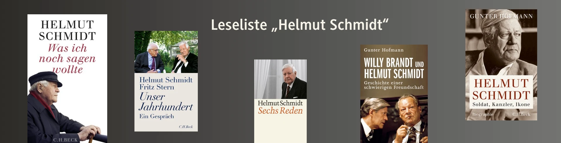 Leseliste "Helmut Schmidt"