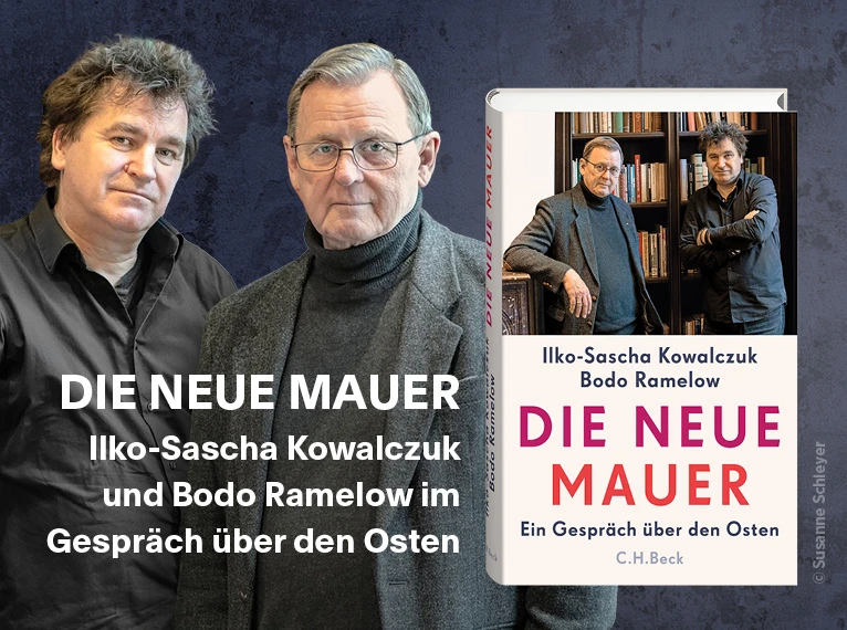 Werbebanner für das Buch "Die neue Mauer" von Ilko-Sascha Kowalczuk und Bodo Ramelow
